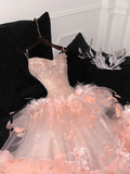 Gorgeous Shiny Beaded Sweetheart Princess Dress A-Line Floor-length Evening Dress Prom Dresses HZ1024