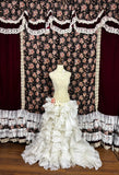 Retro Sweetheart Strapless Appliqued 3D Flower A-Line Tulle Quinceanera Dresses Evening Ball Gowns HZ1024