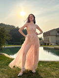 Fashion Sweetheart Sheath Strapless Design A-line Tulle Women Dress HZ1024