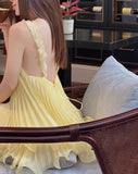 Cute Pleated Ruffle Short A-Line Party Dress Cocktail Dress Homecoming Dress HZ1024