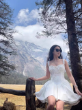 Vintage Sweetheart Ruffled Hem Design Summer Party Dress Homecoming Dress HZ1024