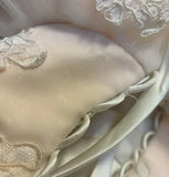 Retro Light Pink Sweetheart Applique Strapless Tulle Sweet 16 Quinceanera A-Line Evening Dress Ball Gown HZ1024