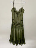 Vintage Beaded Embroidery V-neck Mermaid Prom Dress Party Dress Evening Dress HZ1024