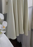 Vintage Sage Green Ruffle Mermaid Satin Long Prom Dress Party Dress Evening Dress HZ1024
