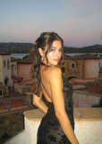 Charming Black Sequin Applique Homecoming Dress V-neck Sheath Party Dress Short Cocktail Dress HZ1024