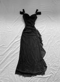 Burgundy A-Line Halter Mixed Color Chiffon Long Prom Dresses HZ1024