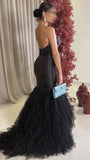 Elegant Formal Black Off-the-shoulder Sweetheart Neck Mermaid Long Ball Gown HZ1024