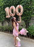 Sweetheart Pink Strapless Sleeveless Bodycon Mermaid Short Party Dress Homecoming Dress HZ1024