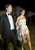 Simple White Strapless Satin Mini Prom Dress Party Dress HZ1024
