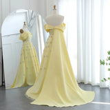 Gorgeous Sparkling Sequin Embroidery Off-the-shoulder A-Line Long Prom Dress Evening Dress HZ1024