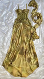Vintage Shiny Beaded Sweetheart Prom Dress Sheath Spaghetti Strap Evening Dress Long Formal Dress HZ1024