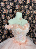 Elegant Sweetheart Beaded Off-the-shoulder Sweet 16 Quinceanera Strapless A-Line Floor-length Prom Dress Evening Dress Ball Gown HZ1024