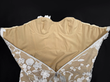 Simple 3D Floral Strapless Design A-line Tulle Women Dress HZ1024
