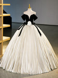 Black Velvet Long Prom Dress, Champagne A-Line Formal Dress Evening Dress HZ1024
