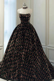 Stylish Sequins Long Prom Dress, A-Line Party Dress HZ1024