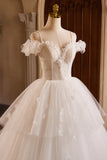 A-Line Spaghetti Strap Lace Beaded Party Dress, Light Champagne Floor Length Formal Evening Dress HZ1024